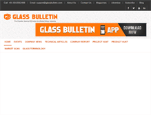 Tablet Screenshot of glassbulletin.com